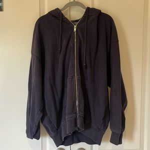 Brandy Melville John Galt Women’s Navy Full Zip Hoodie